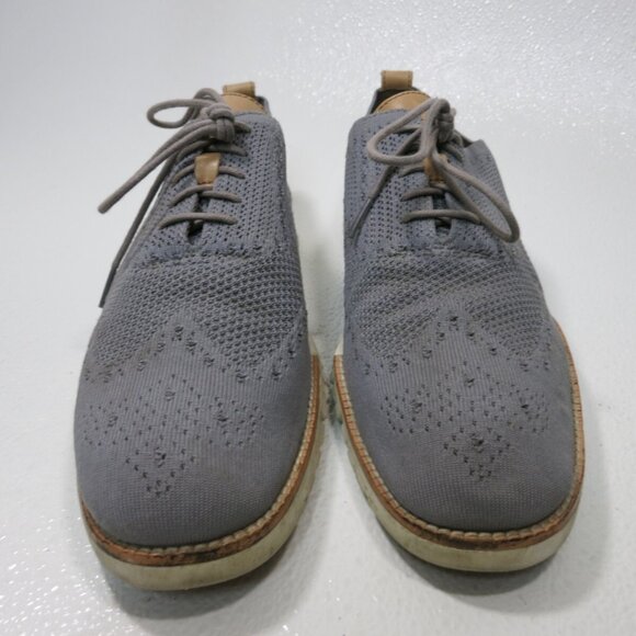 Cole Haan 2.ZERØ GRAND Laser Wingtip Oxfords Navy Blue Casual Footwear Sz 11 M main image 7
